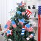 12 Pcs Large Memorial Day Patriotic Tree Ornaments 4th of July Yard Signs Red White Blue Hanging America Flag Ornaments Independence Labor Veterans Day Decorations for Party Tree Home Yard Outside